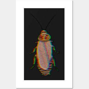 Chromatic Lobster cockroach (Nauphoeta cinerea) Posters and Art